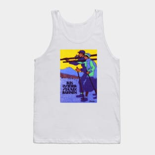 1910 Austrian Ski Poster Tank Top